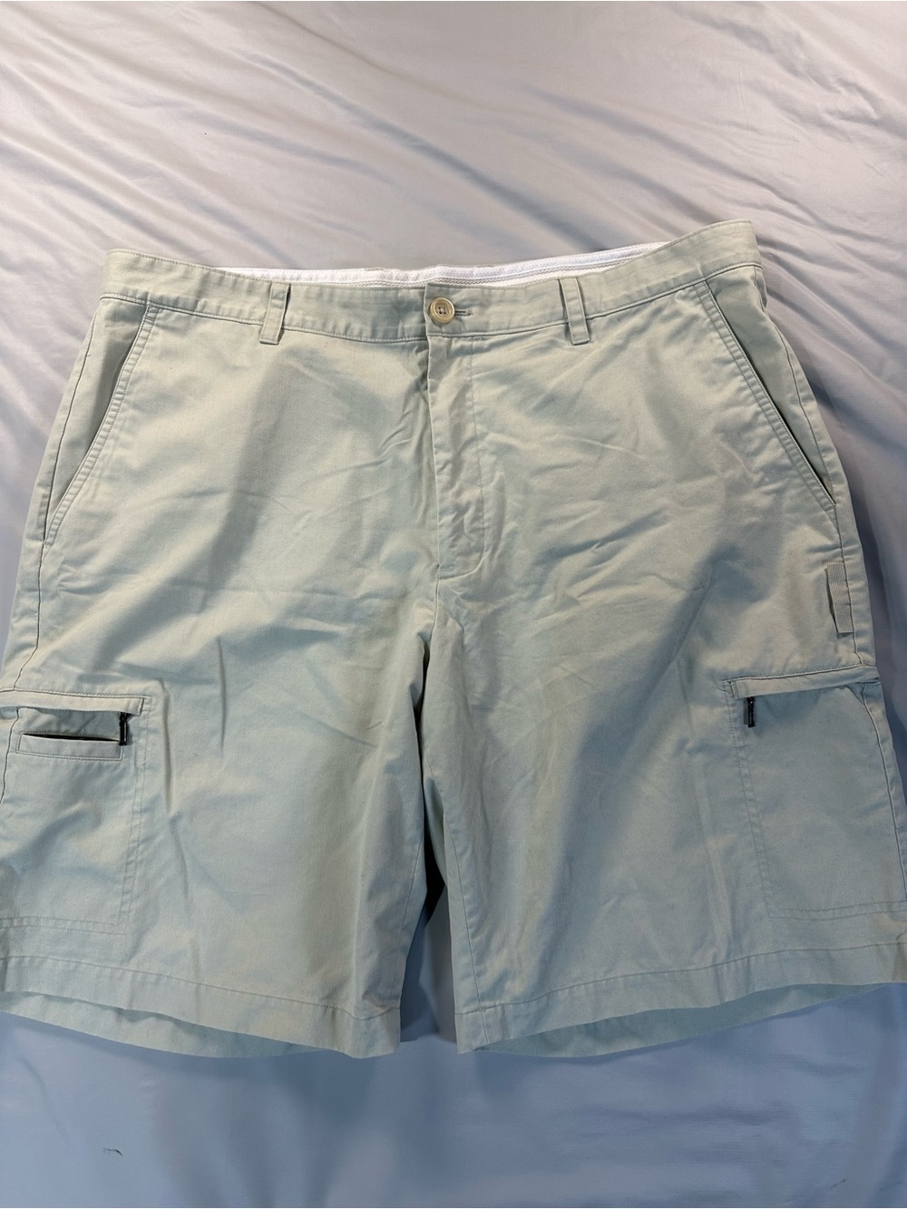 Light Cream Beige Men's 40 Greg Norman Golf Shorts